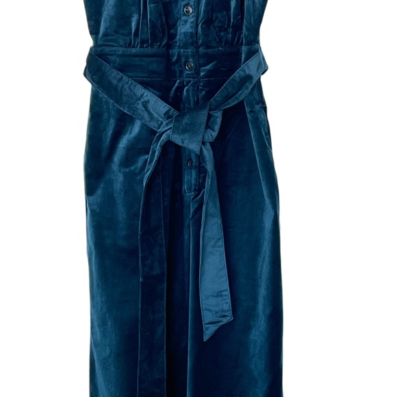 Anthropologie Maeve Velvet Halter Crop Jumpsuit Size 4 - Picture 6 of 14